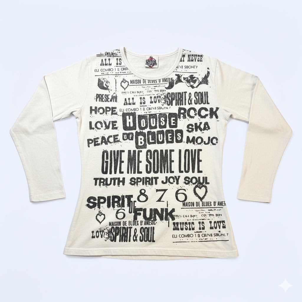 棱镜Prism Y2K复古摇滚风美式街头亚文化音乐节穿搭长袖T恤