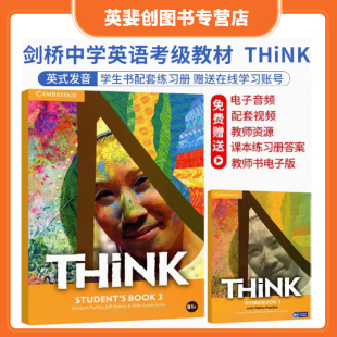 剑桥英语教材Cambridge Student with Practice 现货进口原版 Book Think 练习册 学生书 3级 Online WORKBOOK