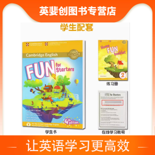 Starters for Student fun starters真题storyfun正版 stor 现货剑桥少儿英语YLE一级考试官方备考学生书含在线练习账号练习册Fun