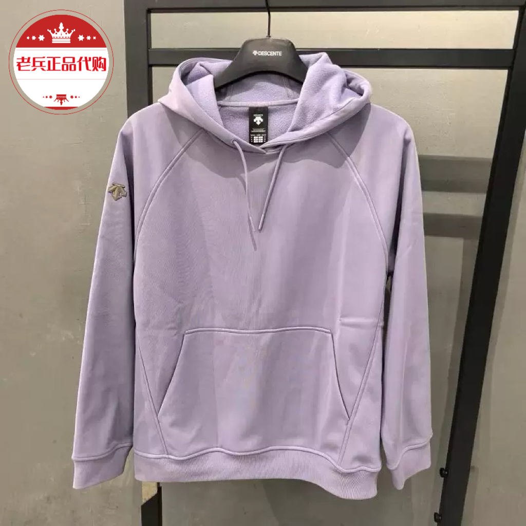 DESCENTE迪桑特2023款单板RWSB男女同款加绒连帽卫衣D3433OHD66
