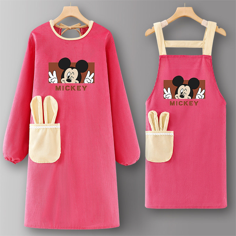 罩衣2025新款网红长袖秋冬围裙做饭灯芯绒厨房家用商用餐饮专用女,家庭/个人清洁工具,围裙,淘宝优惠券,粉丝福利购,淘宝优惠卷