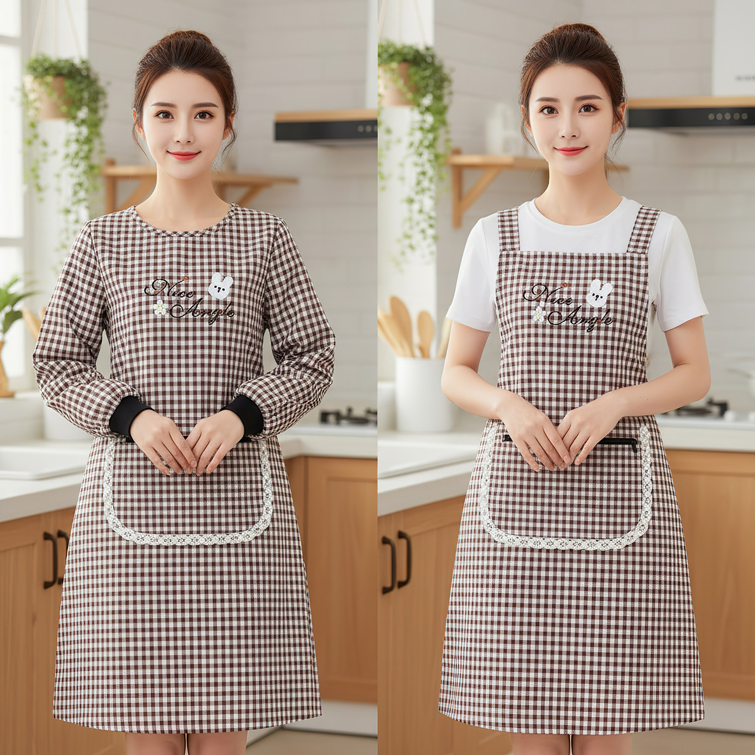 花艺师专用围裙厨房家用食堂长袖年轻款上班工作服大人罩衣女新款,家庭/个人清洁工具,围裙,淘宝优惠券,粉丝福利购,淘宝优惠卷