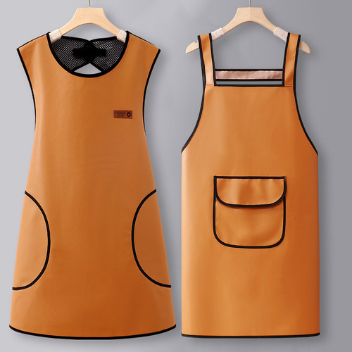 PU防水防油围裙定制logo