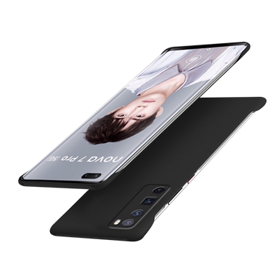 适用华为nova7手机壳nova7pro新款无边框nava7简约女novo半包散热高级感超薄曲面屏nove男士硬壳n透明nova7se