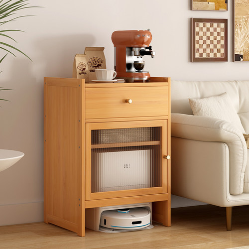 客厅扫地机器人置物架云鲸收纳柜科沃斯石头置物柜鱼缸柜沙发边几