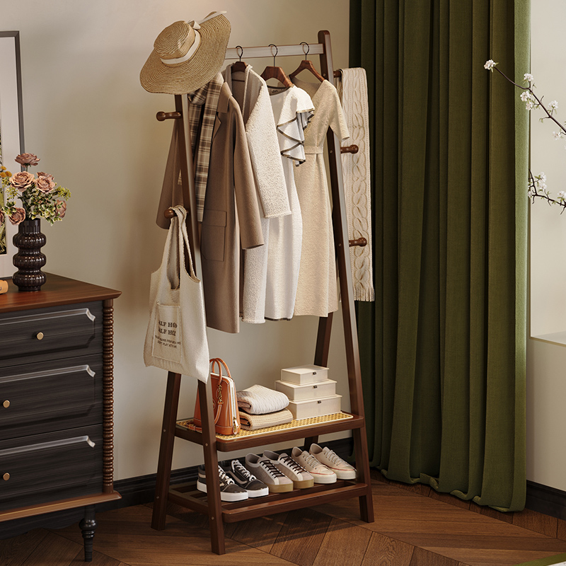 竹中生智多功能加厚落地衣帽架