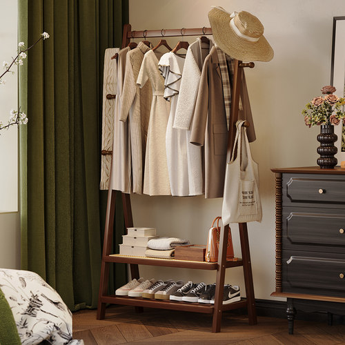 竹中生智多功能加厚落地衣帽架