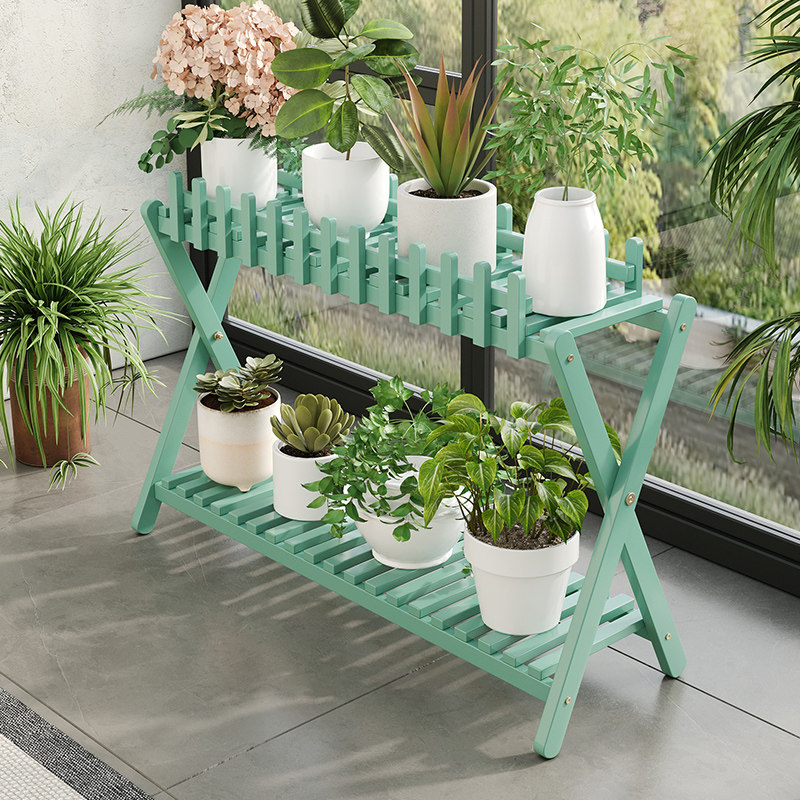 家用室内阳台花盆托架支撑架绿萝多肉落地式客厅摆花架子2025新款