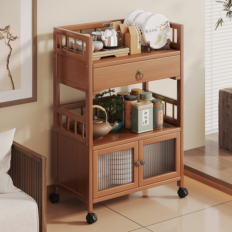 家用茶车移动小茶台储物推车多层收纳架带轮抽屉柜多功能置物架子,住宅家具,移动边几/推车,淘宝优惠券,粉丝福利购,淘宝优惠卷