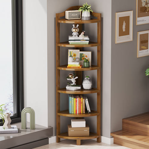 桌面书架转角置物架书桌三角拐角柜子桌上角柜卧室床头墙角收纳架