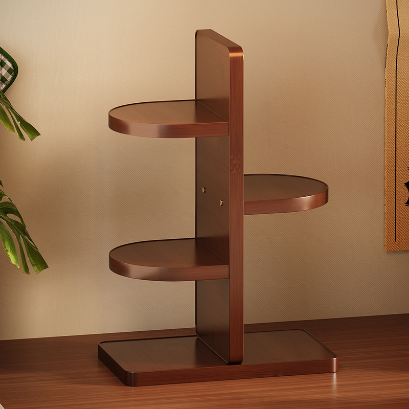 杯架多层家用置物架茶杯收纳架中古风咖啡杯马克杯展示架不占空间