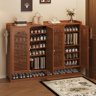 家用多层门式鞋架入户玄关储藏储物收纳柜大容量省空间百搭鞋柜子