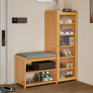 换鞋凳门口家用窄小穿鞋凳入户进门可坐极窄鞋柜坐凳一体玄关凳子