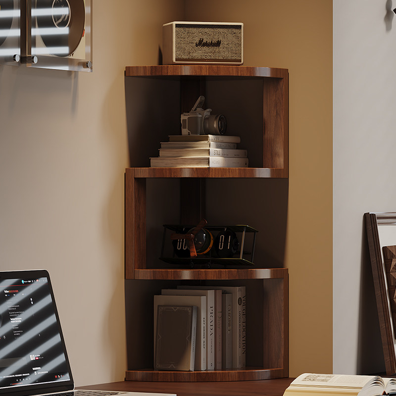 实木书架桌面一体靠墙转角收纳柜可移动置物架子立式多层不占地方,住宅家具,书架,淘宝优惠券,粉丝福利购,淘宝优惠卷