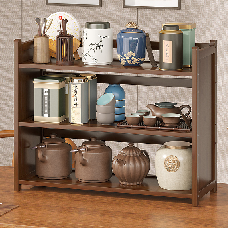 桌面茶具茶杯咖啡杯架家用客厅收纳架台面水杯置物架多层展示架子