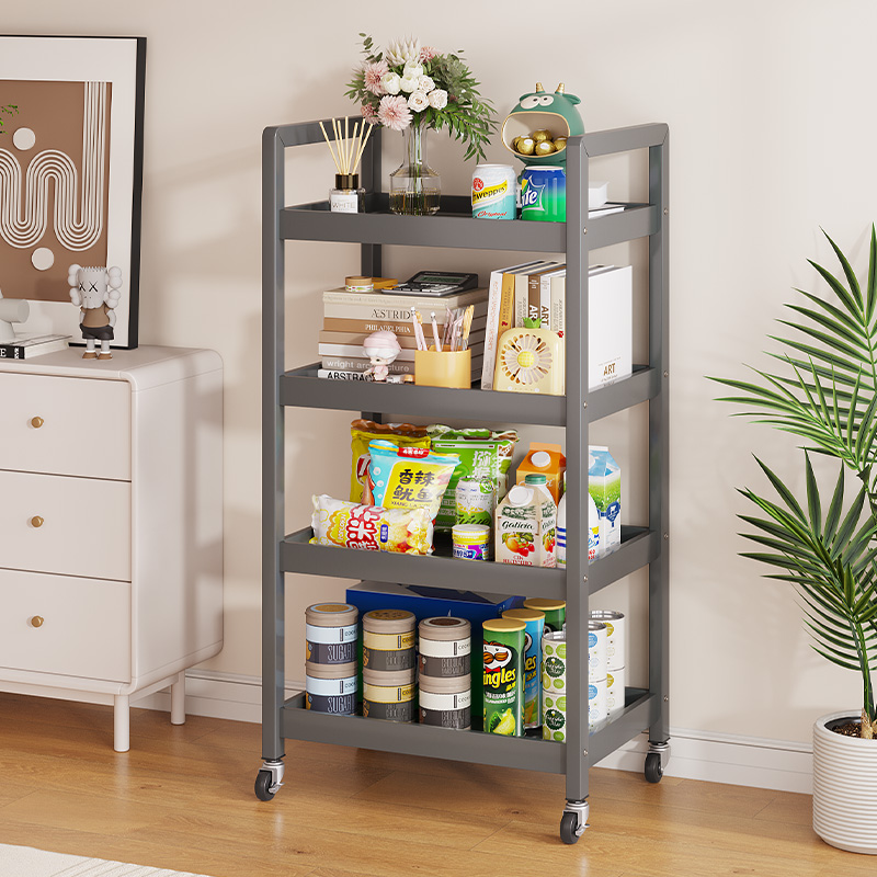 厨房多功能备菜置物架落地2025新款带轮可移动冰箱侧收纳调料架子