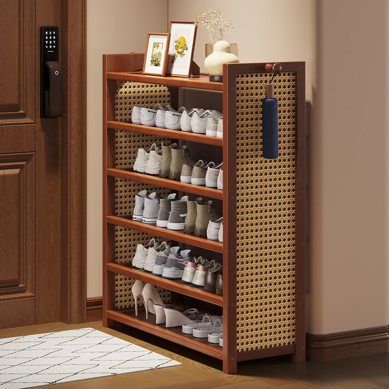 中古风鞋柜门外走廊用大容量多层超大一体靠墙小窄鞋架进门超薄款,住宅家具,鞋柜,淘宝优惠券,粉丝福利购,淘宝优惠卷