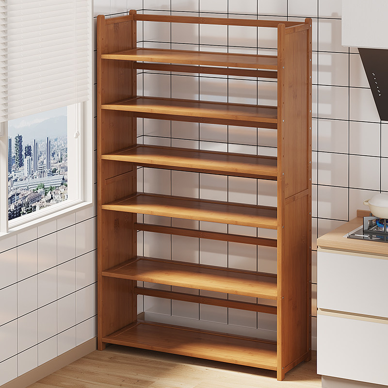 多功能厨房置物架子收纳靠墙橱柜多层调味料储物窄客厅货架落地竹,住宅家具,搁板/置物架/家用陈列架,淘宝优惠券,粉丝福利购,淘宝优惠卷
