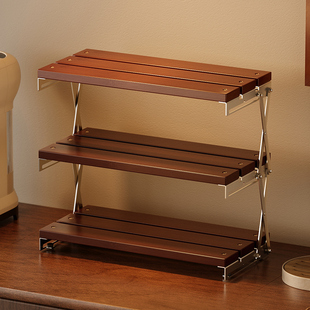 餐桌台面置物架水杯茶杯咖啡杯茶具杯架桌上办公室工位小型收纳架