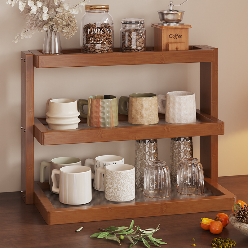 杯子收纳置物架多层家用茶室桌面