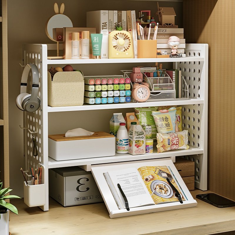 桌面书架立式多层学生家用不占地方可移动靠墙办公室工位置物架子,住宅家具,书架,淘宝优惠券,粉丝福利购,淘宝优惠卷