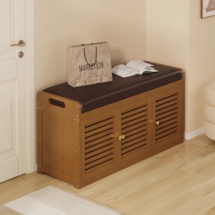 换鞋凳门口家用可坐可收纳穿鞋凳一体鞋柜窄小沙发尾凳试衣间凳子