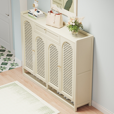 入户带门鞋柜家用门口出租房用多层鞋架小窄简易室内靠墙收纳一体