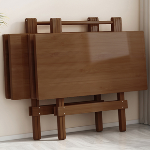 折叠桌子家用餐桌2025新款便携式小方桌吃饭桌小户型四方简易饭桌