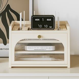 桌面路由器光猫收纳盒机顶盒wifi放置架遮挡整理架隐藏盒集线器小