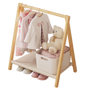 卧室不占空间的次净落地挂衣架床边床尾晚上放脱下的衣服小型神器