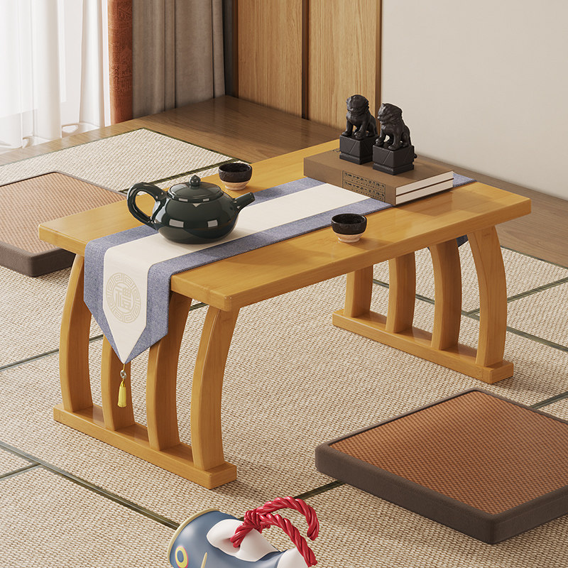 新中式家用简约现代地台飘窗几榻榻米茶几禅意小茶桌矮桌客厅炕桌,住宅家具,炕几/飘窗几,淘宝优惠券,粉丝福利购,淘宝优惠卷