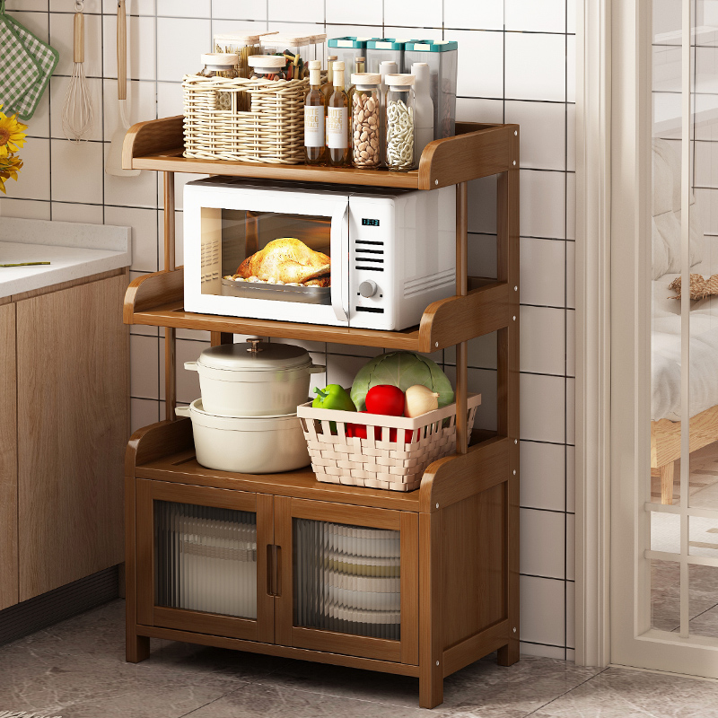 竹中生智楠竹现代厨房置物架