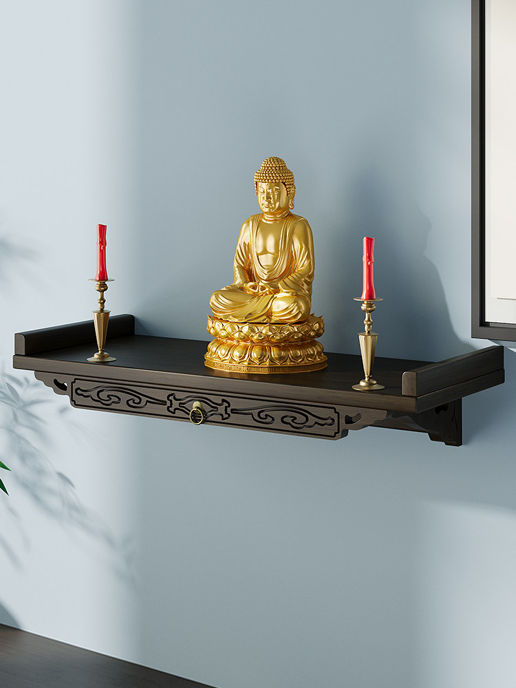 挂壁式佛龛观音佛像供桌财神爷供台小型迷你神龛神台香炉置物架子,住宅家具,供桌,淘宝优惠券,粉丝福利购,淘宝优惠卷