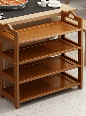 火锅店专用架子商用饭店备菜置物架厨房放菜品层架落地多层蔬菜盘