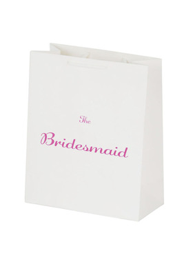 定做高档白色礼品袋 婚庆回礼手提袋  新娘伴娘英文字母环保纸袋