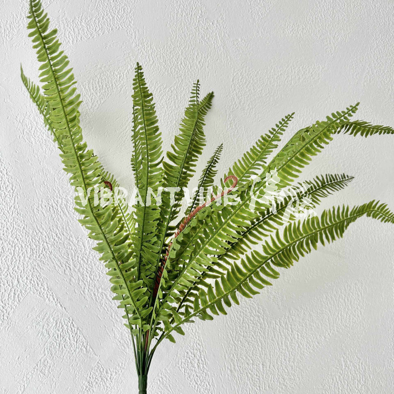 长叶波斯蕨仿真蕨类植物植物墙挂壁大排草绿植餐厅装饰摆件假草