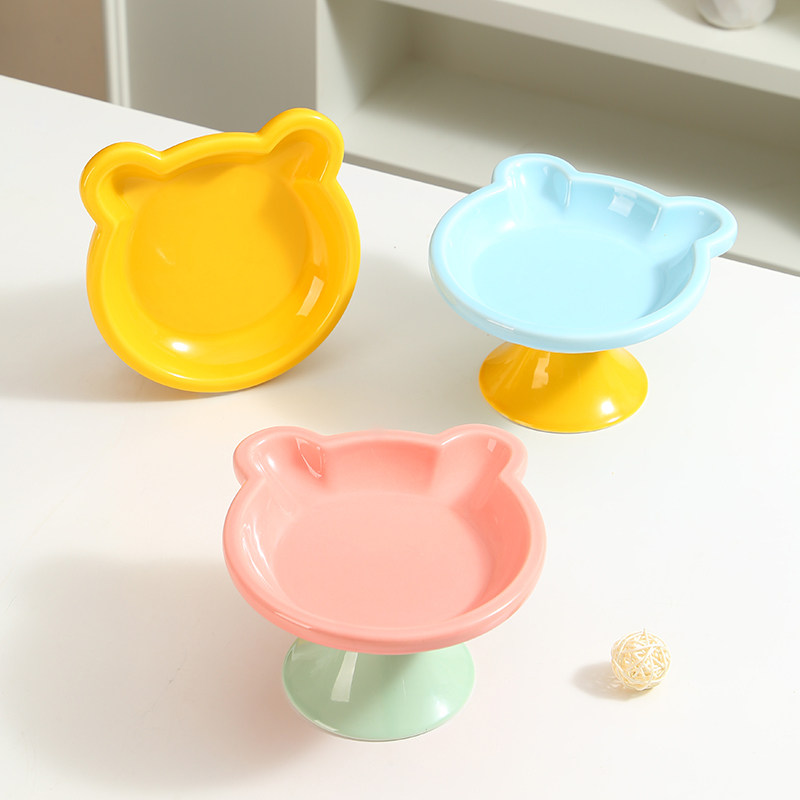 萌宠猫碗陶瓷大口径猫咪碗猫盆猫饭碗宠物食盆罐头碗高脚保护颈椎,宠物/宠物食品及用品,猫狗碗/慢食碗,淘宝优惠券,粉丝福利购,淘宝优惠卷