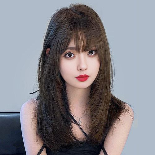 韩潮高温丝甜美可爱齐刘海