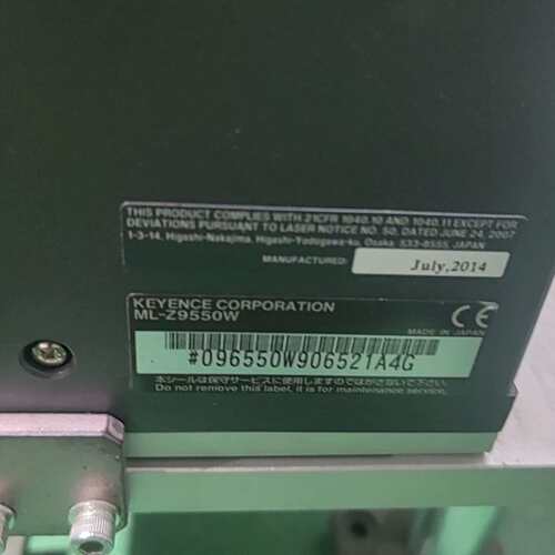 {议价}基恩士14年激光刻印机，控制器ML-Z9500W，激光器ML 可维修