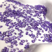 DANA美甲锆石冰透浅紫蓝小型号爆闪5A人造水晶迷你微锆尖底指甲钻