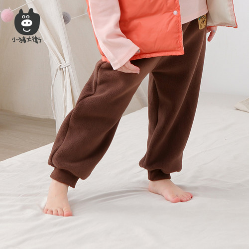 小猪大卫长裤颗粒绒秋冬