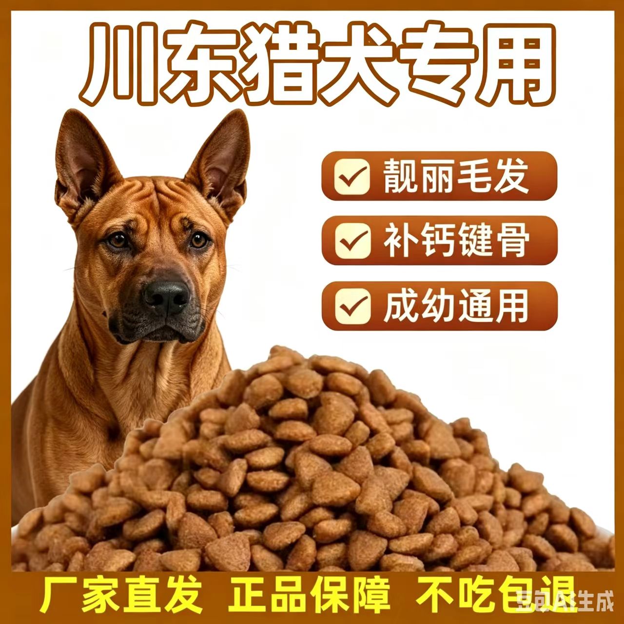 川东猎犬专用40斤大包装狗粮成犬幼犬通用型含天然营养配滋满月后