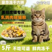 虎斑美短猫专用猫粮成猫幼猫通用型猫粮10斤5斤全价粮大包满月后