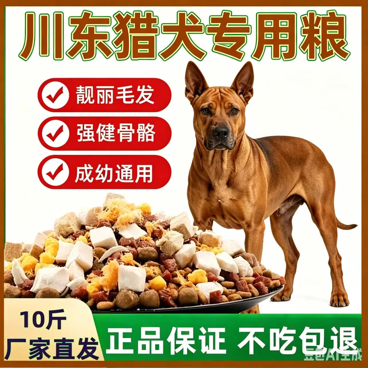 川东猎犬专用40斤大包装狗粮全价营养配方幼犬成犬全阶段滋满月后