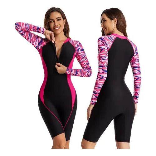 I 42270 Women Swimming One-piece swimsuit Mid-leg连体泳衣