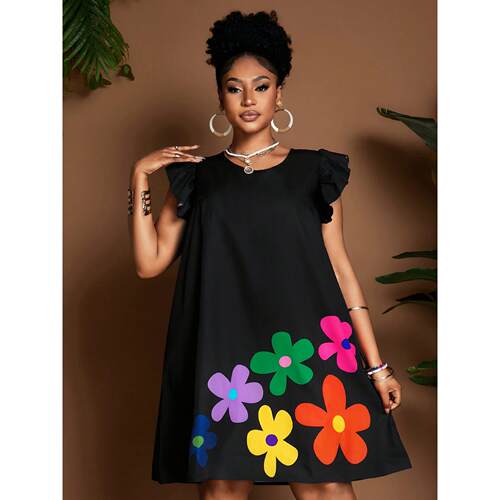 P 96630 Floral Print Puff Sleeve Blouse 花朵印花衬衫