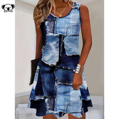 U 21984 Women Spring Dress Casual Summer休闲连衣裙