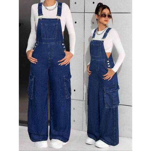 Z 33694 Teen Girl Everyday Overalls Street Cool工装连体裤