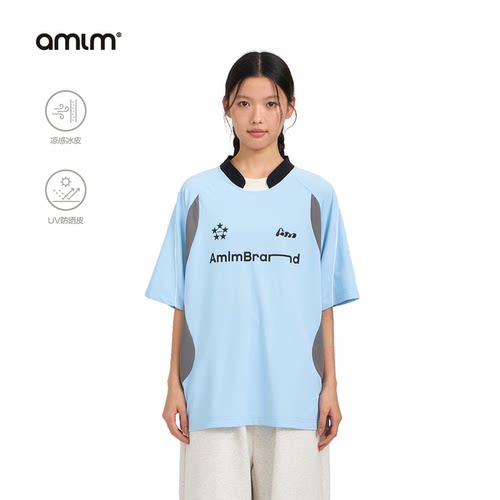 AMLM防晒户外运动T恤凉感短袖