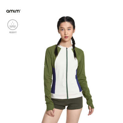 AMLM紧身徒步撞色运动户外